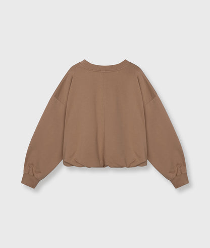 10Days | Pleated Sweater | Light Fudge