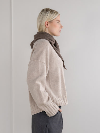 Cosy Sjaalmania | Triangle Small Dark Brown