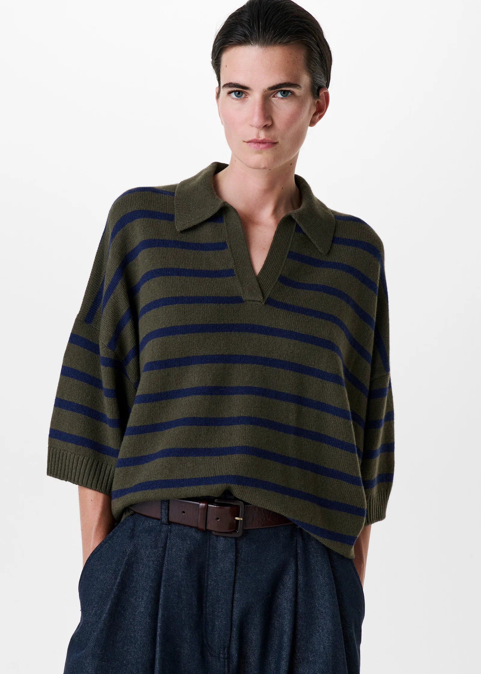 Zenggi | Fine Wool Polo top