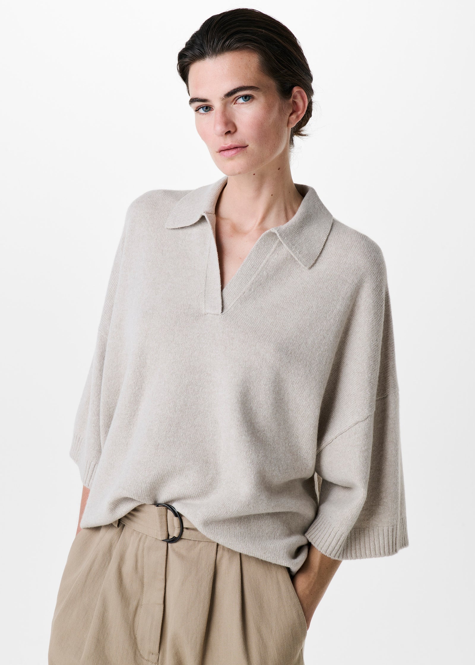 Zenggi | Fine Wool Polo top