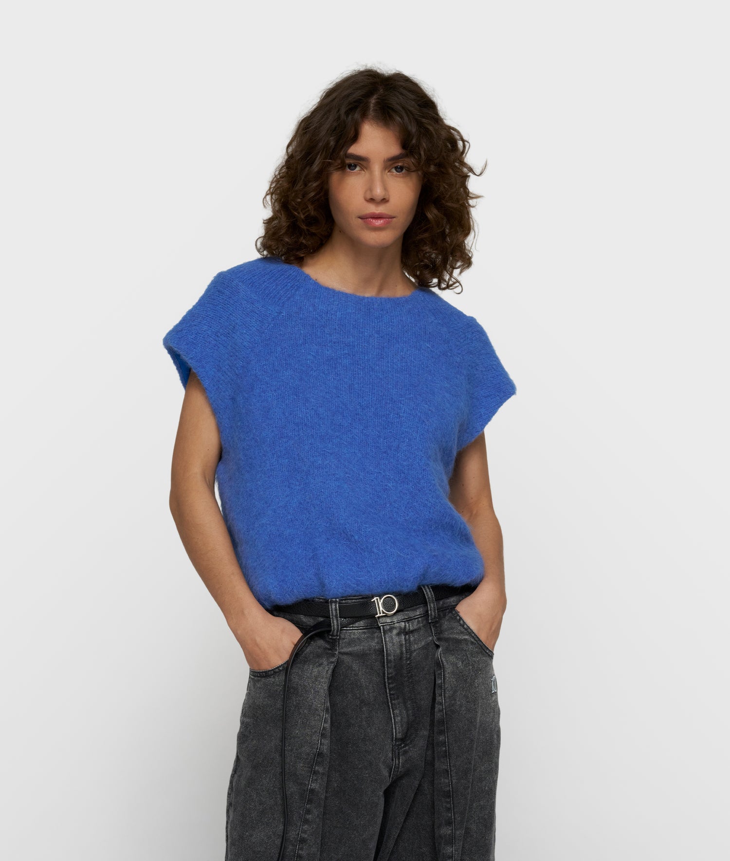 10Days | Balloon Hairy Knit Top