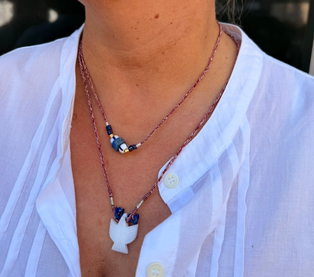 Little Dove Bordeaux Necklace