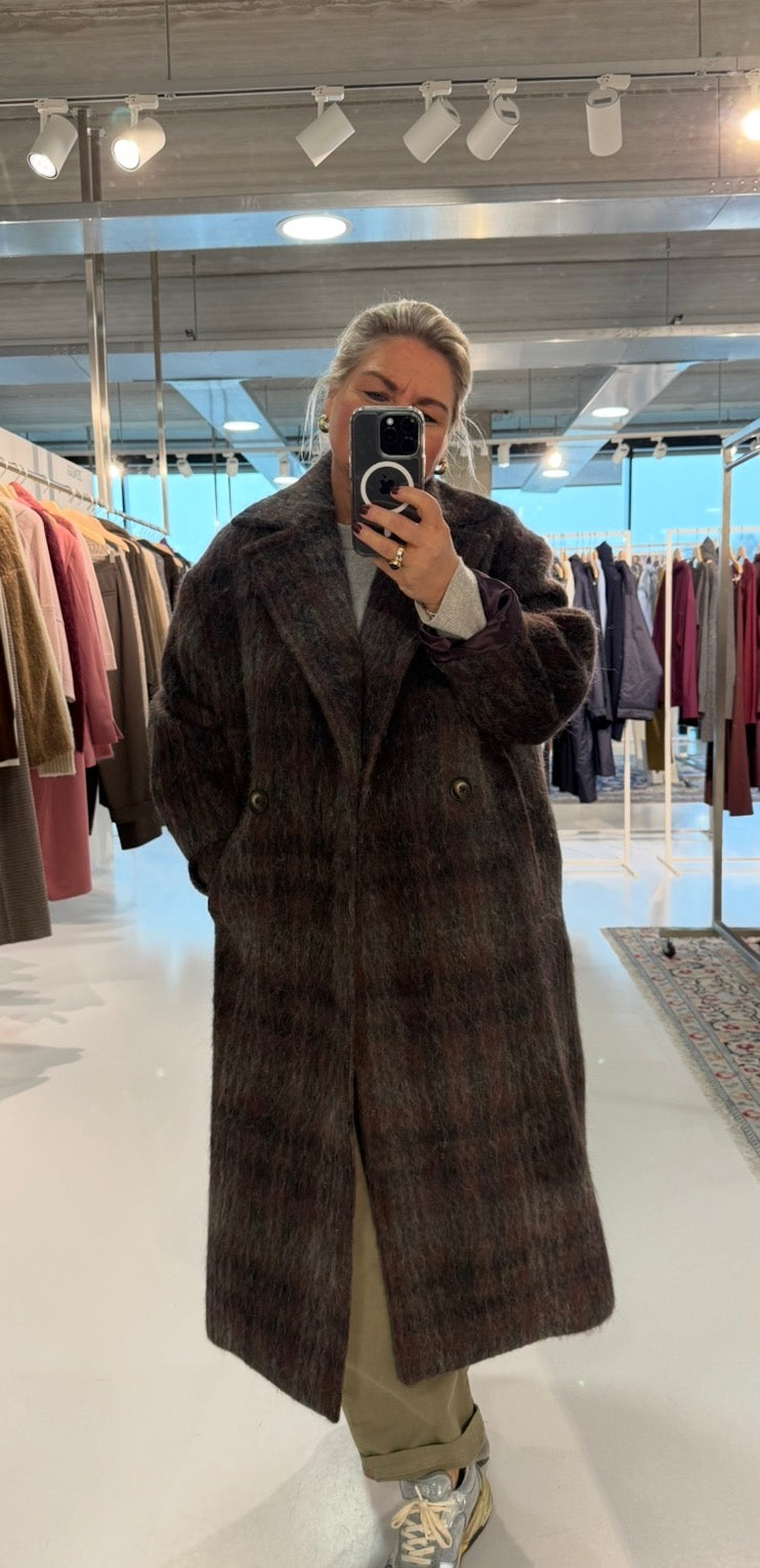 Zenggi | Wool Check Coat