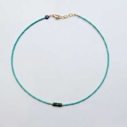 Turquoise Green stone Necklace
