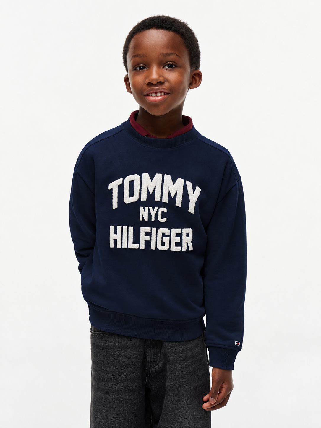 Tommy Hilfiger | sweat met logo - donker blauw