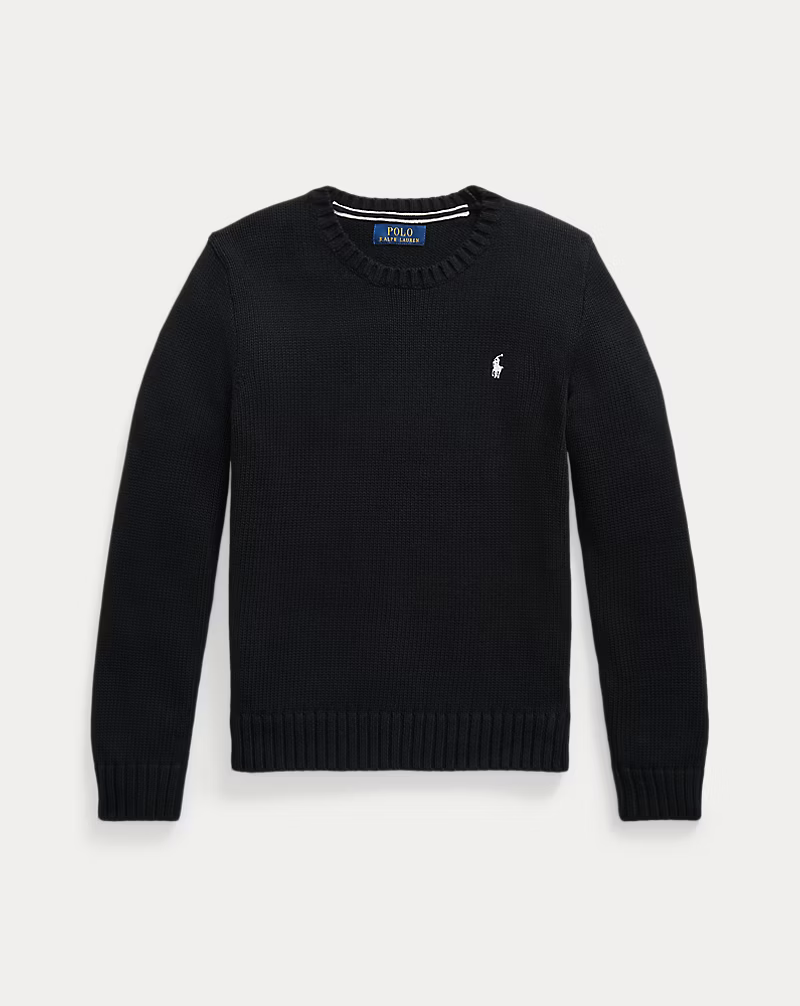 Polo Ralph Lauren katoenen trui – Zwart voorkant