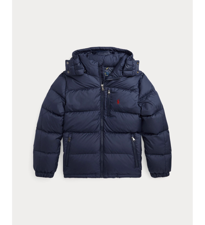 Polo Ralph Lauren gewatteerde jas met capuchon in navy blauw