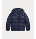 Polo Ralph Lauren gewatteerde jas met capuchon in navy blauw