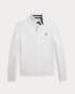 Polo Ralph Lauren kabeltrui met halve rits – wit, productfoto voorkant