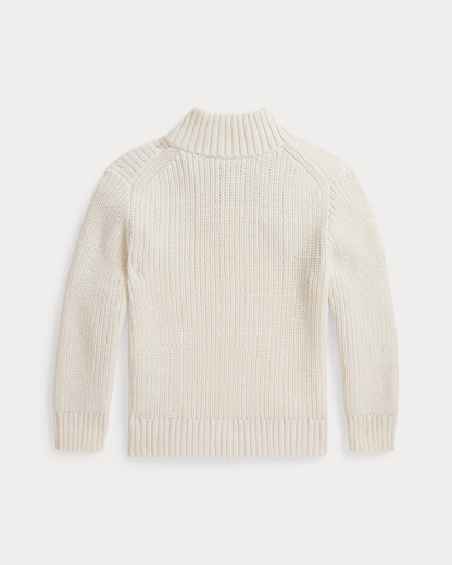 Polo Ralph Lauren katoenen trui met kwartrits – Nevis, achterkant