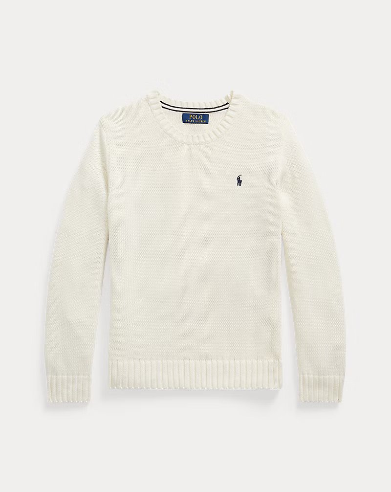 Polo Ralph Lauren katoenen trui – Clubhouse Cream voorkant