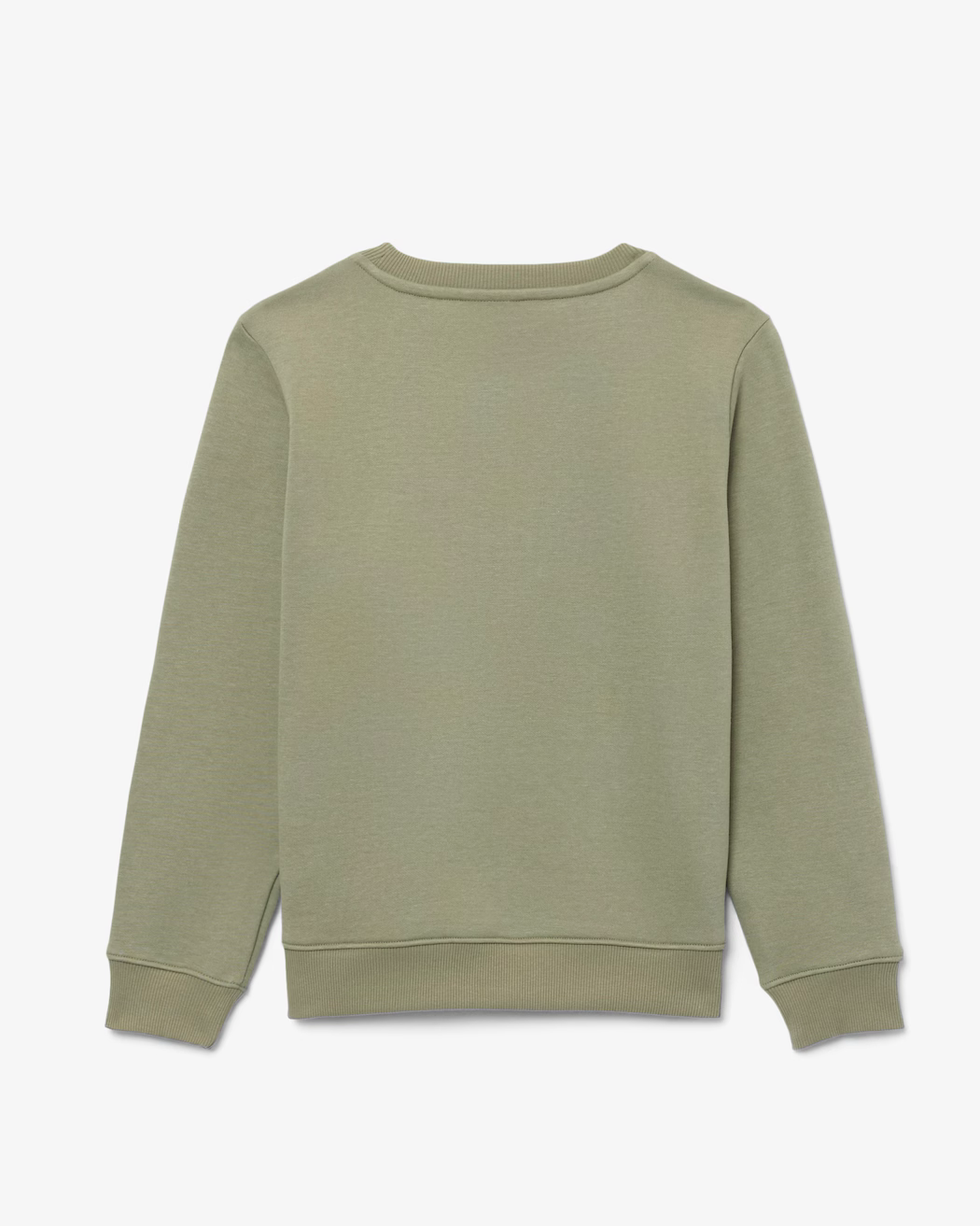 Lacoste Unisex Crewneck Sweater Khaki Groen achterkant