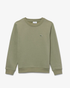 Lacoste Unisex Crewneck Sweater Khaki Groen voorkant