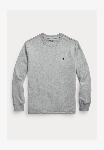 Polo Ralph Lauren Cotton Jersey Long Sleeve Tee - productfoto grijs