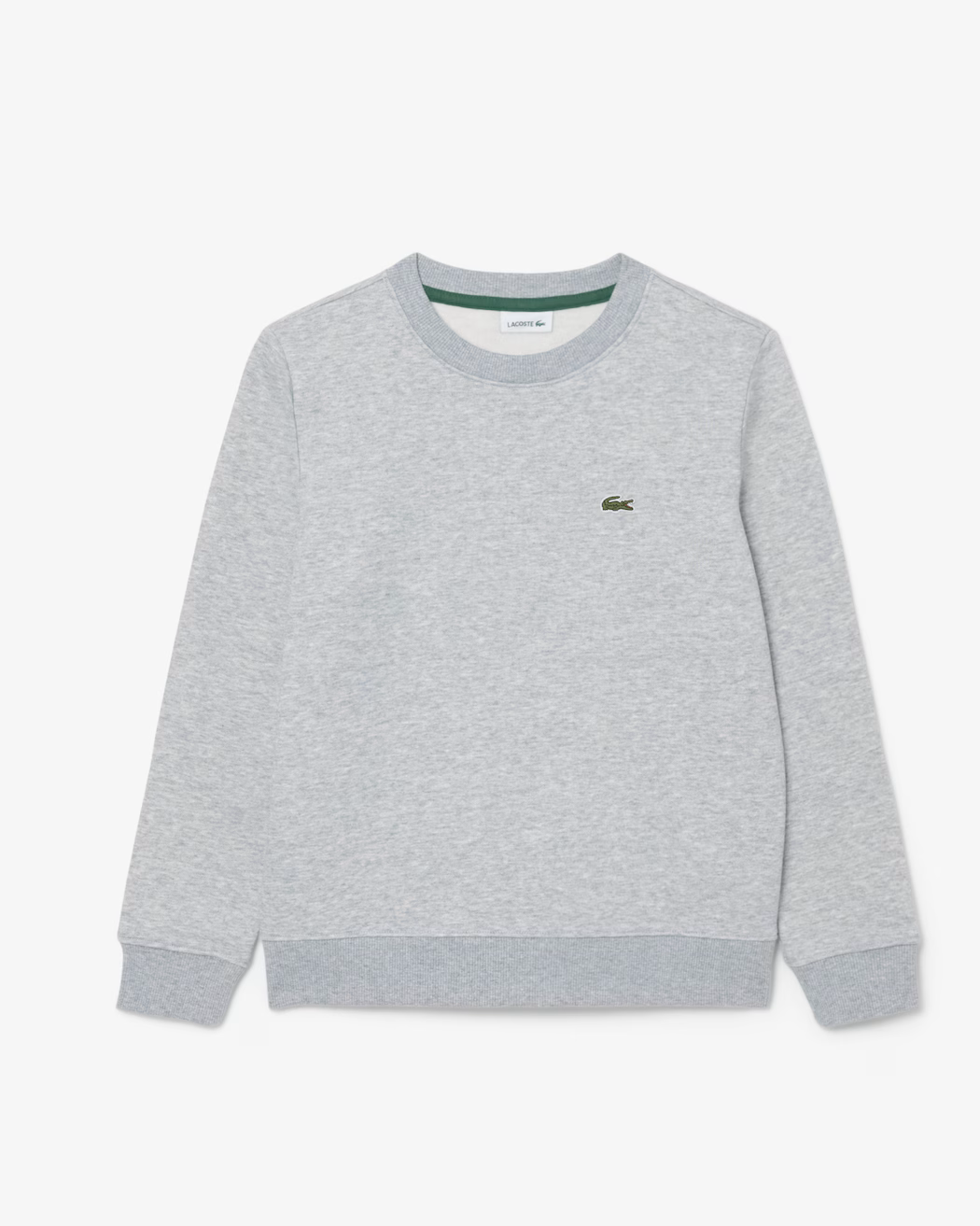 Lacoste Unisex Crewneck Sweater Grijs Melange voorkant
