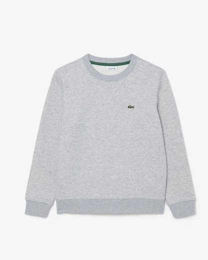 Lacoste Unisex Crewneck Sweater Grijs Melange voorkant