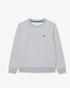 Lacoste Unisex Crewneck Sweater Grijs Melange voorkant