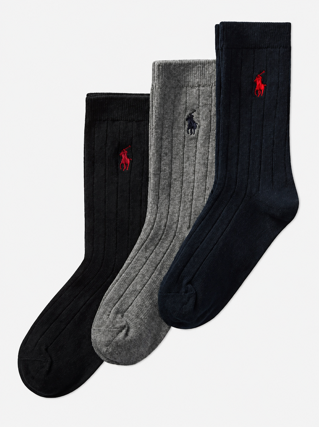 Ralph Lauren basis | Ribbed Crew Sock 3-Pack