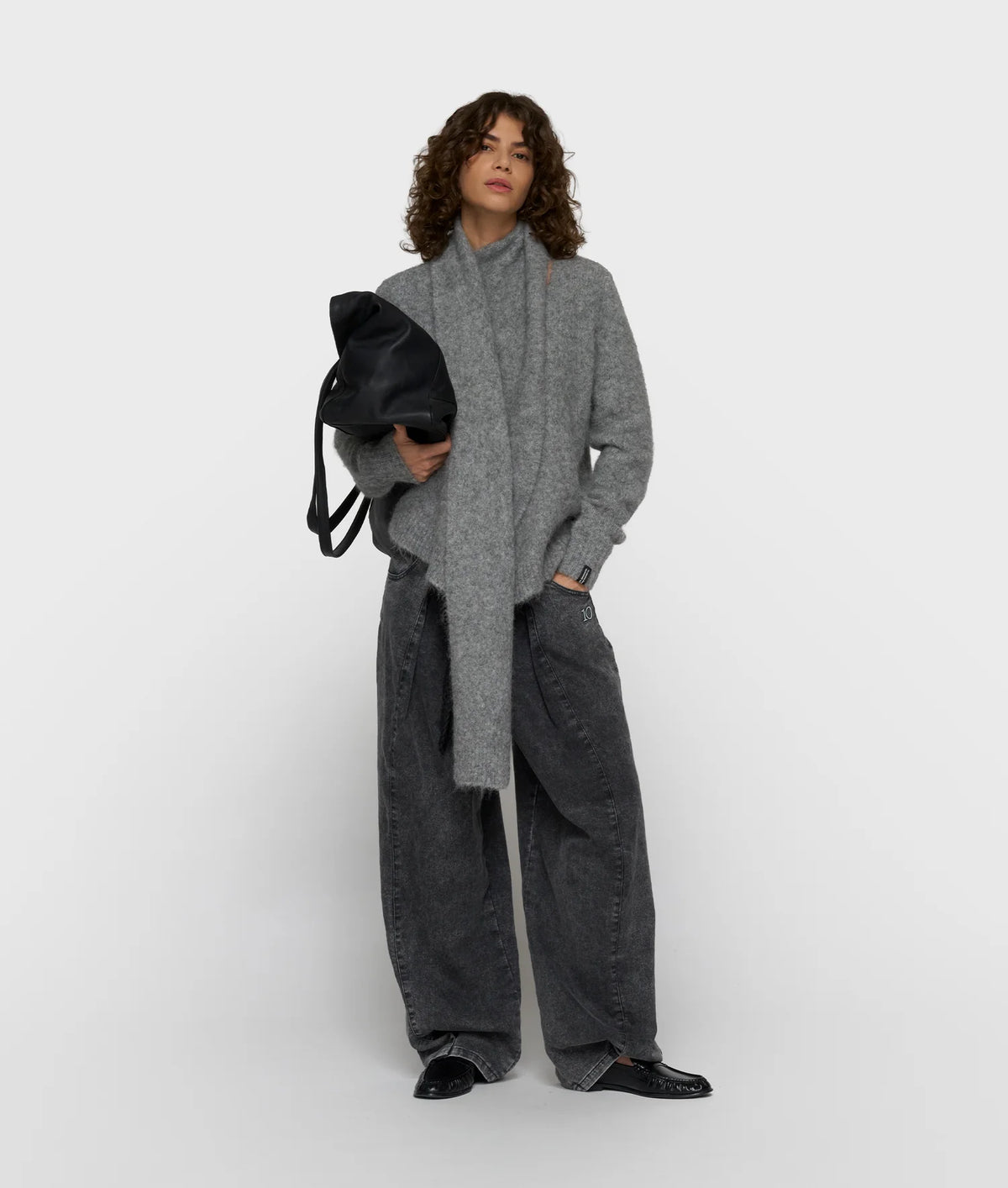 10DAYS | Wrap- over scarf sweat