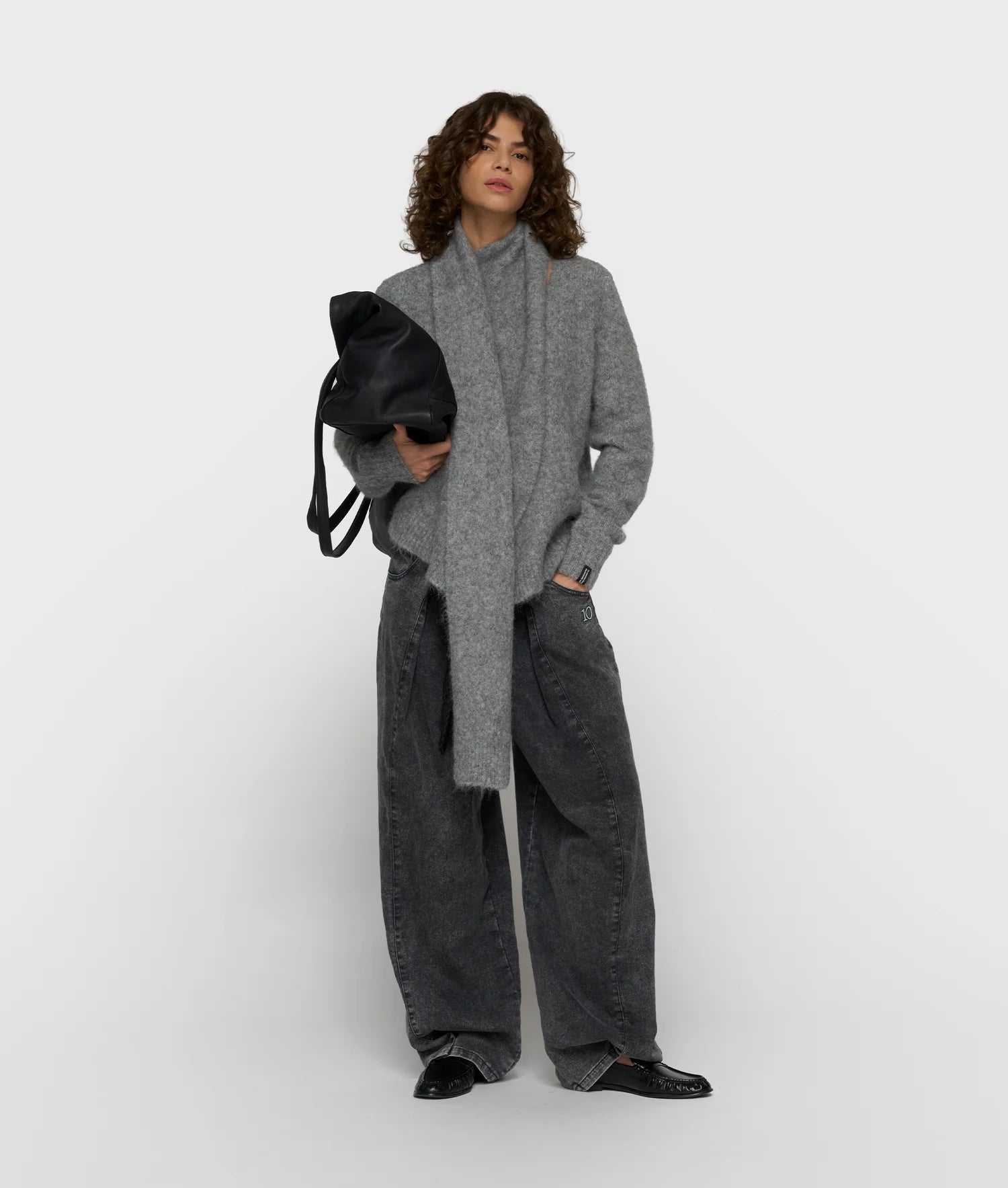 10DAYS | Wrap- over scarf sweat